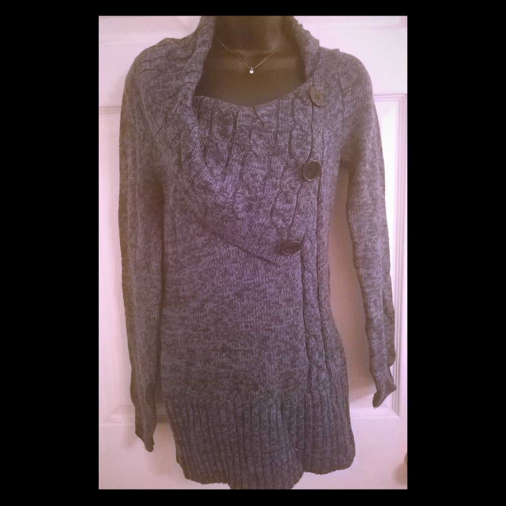 Beautiful green cowl neck sweater